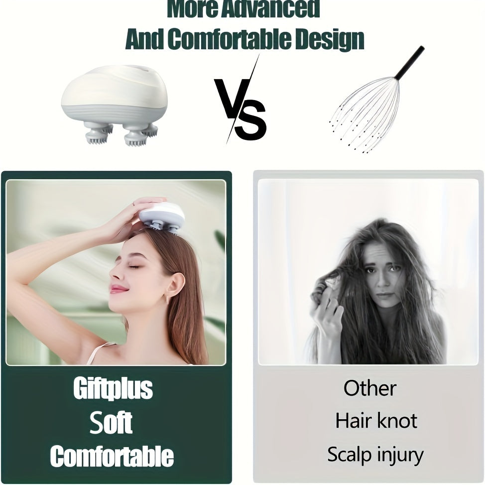 Handheld Electric Scalp Massager – Ultimate Relaxation and Pain Relief for Your Head!