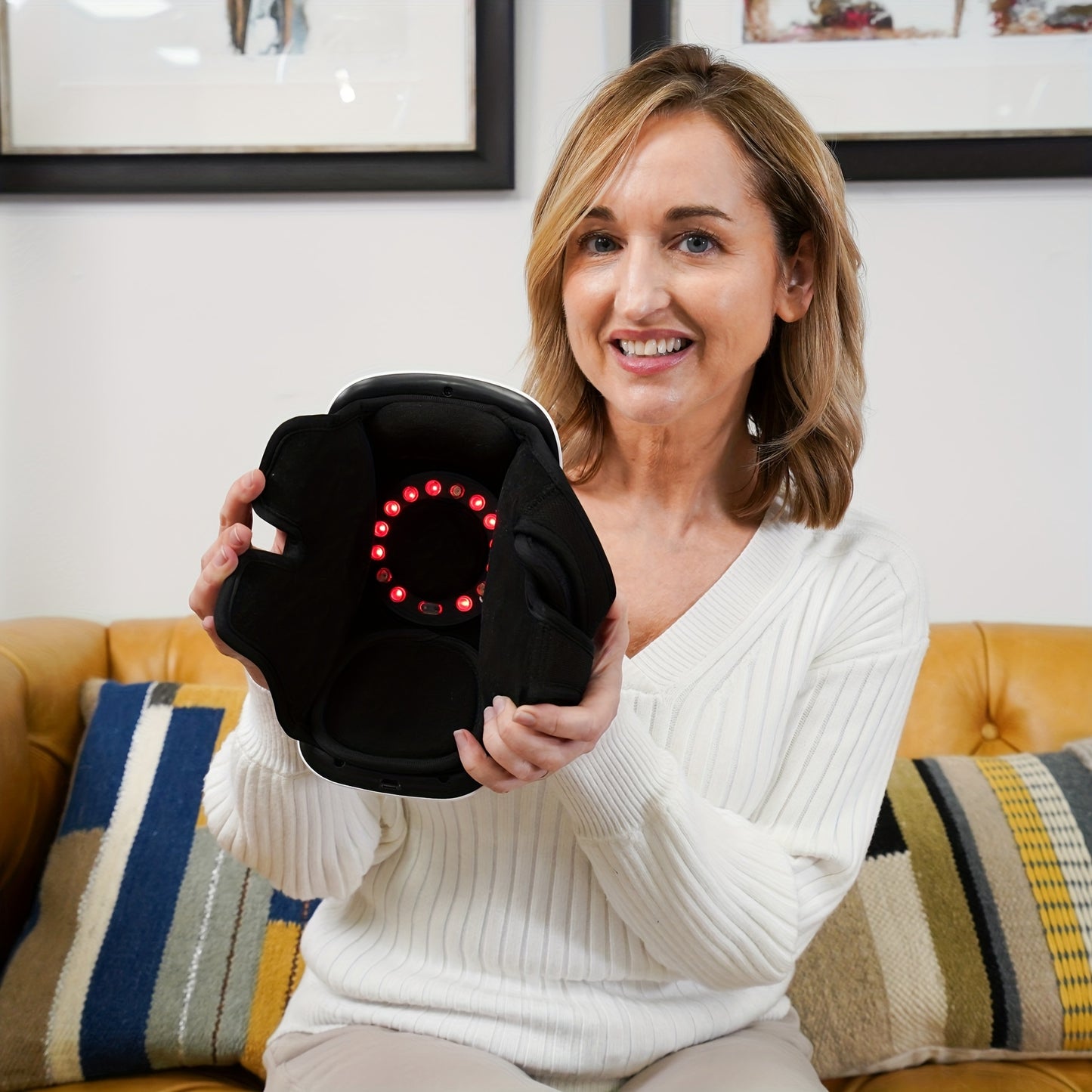 Cordless Knee Massager with Heat and Vibration – Ultimate Comfort for Your Knees!