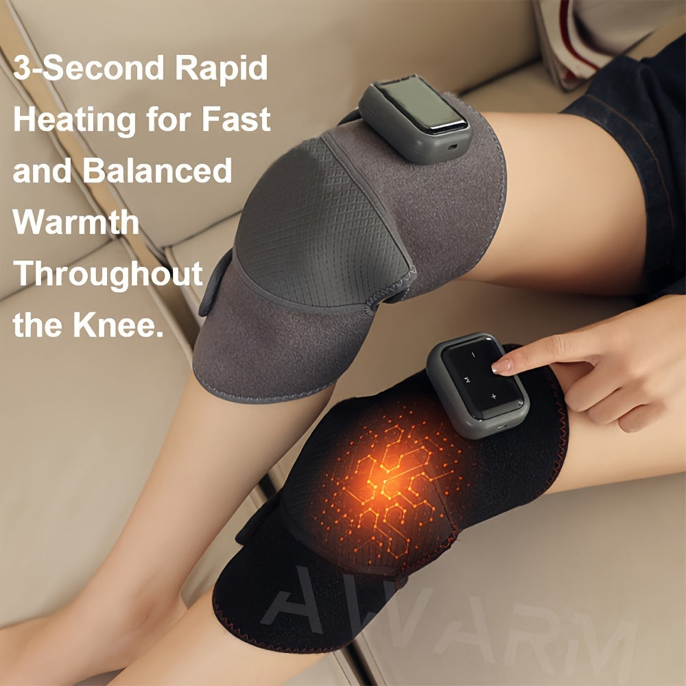 3-In-1 Heated Knee Elbow Shoulder Brace Wrap – Ultimate Pain Relief and Comfort!