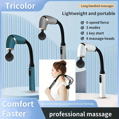 Professional Handheld Massage Gun – USB Rechargeable for Full Body Relief!