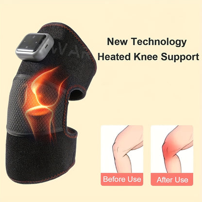 3-In-1 Heated Knee Elbow Shoulder Brace Wrap – Ultimate Pain Relief and Comfort!