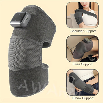 3-In-1 Heated Knee Elbow Shoulder Brace Wrap – Ultimate Pain Relief and Comfort!