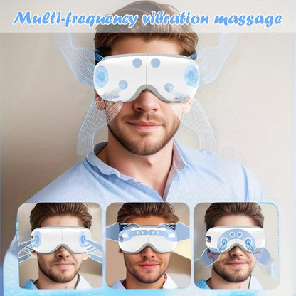 Heat Eye Massager Mask – Ultimate Relaxation and Eye Care with Airbag Vibration and Music!