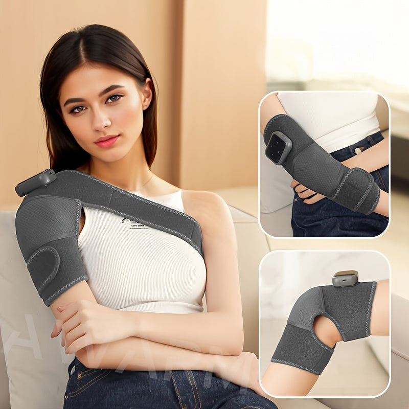 3-In-1 Heated Knee Elbow Shoulder Brace Wrap – Ultimate Pain Relief and Comfort!